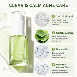 Sérum Visage 4-en-1 <span class=keywords><strong>Secret</strong></span> Marque Blanche : Niacinamide, AHA, BHA, Centella, Rétinol – Éclaircissant, Anti-Acné, Anti-Âge - Product Image 5