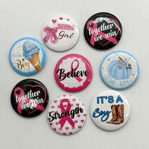 Factory Supplier Custom Design DIY Logo Printed Tinplate Pin Back Button <b>Badges</b> - Product Image 4