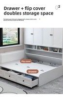 Armoire en bois moderne et minimaliste personnalisable, gain de place, multifonctionnelle, avec bibliothèque intégrée, pour chambre à coucher et petit appartement