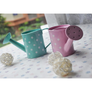 <span class=keywords><strong>Mini</strong></span> <span class=keywords><strong>arrosoir</strong></span> à pois galvanisé personnalisé pour décoration de jardin d'enfants - Product Image 5