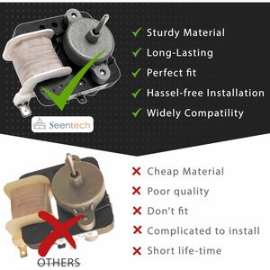 Motor del ventilador del evaporador W10189703 120V 3000 RPM para refrigeradores y congeladores Whirlpool Kenmore - Product Image 6