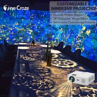 Système d'expérience holographique avec projecteur interactif immersif 3D, mur vidéo, écran de table, affichage pour restaurant commercial à thème