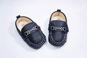 Pu Baby Bean Shoes 0-1 años de edad estilo inglés niños pequeños <span class=keywords><strong>zapatos</strong></span> de cuero niñas primavera y otoño <span class=keywords><strong>zapatos</strong></span> para caminar - Product Image 2