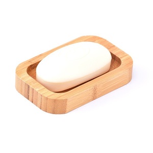 <b>Bamboo</b> <b>Soap</b> <b>Dish</b> Rectangular 12.5X8X2CM Japanese Style Drainable For Bathroom - Product Image 3