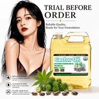 Huile de ricin raffinée d'Inde, biologique, pour gloss à lèvres, huiles capillaires, crèmes pour le visage, fabrication de savon - Sans hexane, qualité cosmétique |   En vrac 1 kg