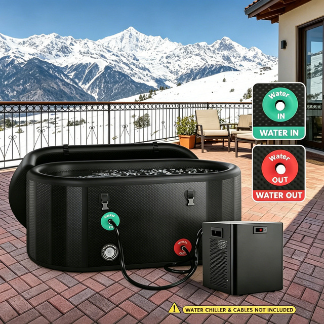 Popular Sale Inflatable Ice Bath Therapy Tub Inflatable Portable Cold Plunge Foldable Ice Bath Tub for Athletes