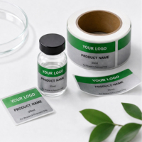Étiquettes de Marquage Couleur pour Bouteilles en Verre 3ml/10ml et Boîtes - Impression Numérique/UV, Embossage, Matériau Carton