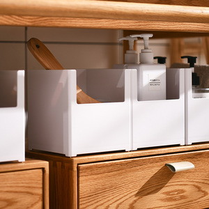 Tavolo Rettangolare Telescopico Moderno Minimalista per la Casa in P.S. Scatola portaoggetti in plastica, organizer multifunzionale da scrivania per oggetti vari - Product Image 3