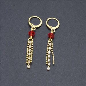 Boucles d'oreilles pendantes papillon en zircon cubique plaqué or 24 carats, design tendance à prix bas, fourniture directe Jxx - Product Image 4