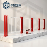 Reilbu Garde-corps à câbles en acier inoxydable noir mat, pour extérieur, montage latéral sur poteau carré, design épuré, livraison rapide