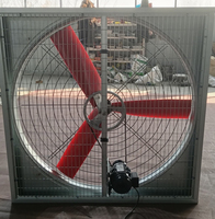 Petit ventilateur d'extraction mural à persiennes lourdes avec volet anti-gravité pour la ventilation des poulaillers et serres