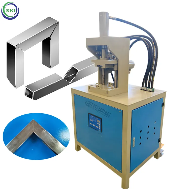 유압 코너 커터 기계 휴대용 스테인레스 스틸 파이프 각도 펀칭 기계 유압 파이프 노칭 기계