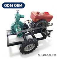 Pompa Air Diesel Kustom 12 Inci 35 HP Pompa Aliran Campuran Tekanan Rendah untuk Irigasi Lahan Pertanian dan Kolam Ikan
