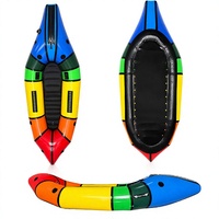 Packraft Frontier gonflable ultraléger en TPU PVC auto-vidangeant pour la dérive, capacité 1-2 personnes, usine OEM Chine