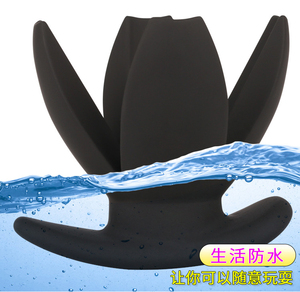 Dört açılış içi boş silikon Anal genişletici Anal Plug erkek ve kadın için Anal alternatif yetişkin ürünleri - Product Image 6