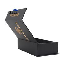 Boîte-cadeau de livre en carton magnétique de conception personnalisée en usine professionnelle avec doublure en éponge insert en mousse gaufrage mat