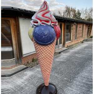 Hot Popular Large Fiberglass Ice Cream Statue Melting Lollipop Outdoor <strong>Christmas</strong> Sculpture Resin Material Model Shop <strong>Decorations</strong> - Product Image 4