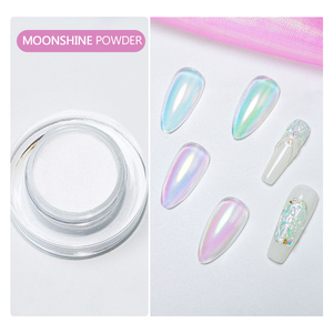 Vinimay <strong>Nail</strong> Art Magic Mirror <strong>Powder</strong> Chameleon Mirror Effect Nontoxic Organic Colored <strong>Nail</strong> <strong>Powder</strong> <strong>Chrome</strong> Mirror Moonlight <strong>Powder</strong> - Product Image 3