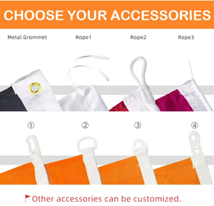 Bandera de Poliéster Personalizada Ecológica con Impresión Digital, Suministro Profesional de Fábrica, Bandera en Blanco con Logotipo Gratuito, Diseño Personalizado - Product Image 4