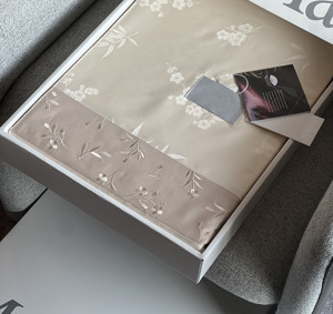 CR toàn bộ chuỗi thủ công giường: 140S European jacquard với Dual-Tone thêu & tối giản sang trọng - Product Image 2