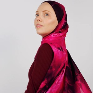 卸売2024新しいデザインホットセールスカーフアラビア語ソフトモーダルビスコースイスラム教徒印刷モーダルヒジャブ - Product Image 6