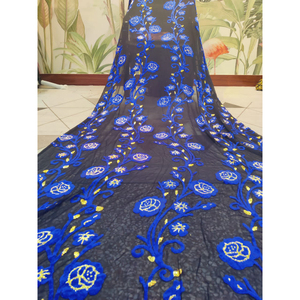 Chất lượng cao đầy màu sắc hoa in lụa nhung đám cưới lurex dệt Jacquard cho quần áo dirac gabasar somali - Product Image 1