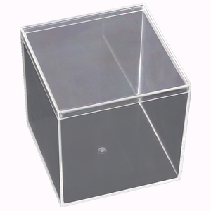 Yuzmei vuông Kẹo hộp nhựa trong suốt lưu trữ Organizer Quà Tặng Cube <span class=keywords><strong>Favor</strong></span> Đảng Thùng đồ trang sức Funko <span class=keywords><strong>POP</strong></span> bánh hiển thị hộp - Product Image 1