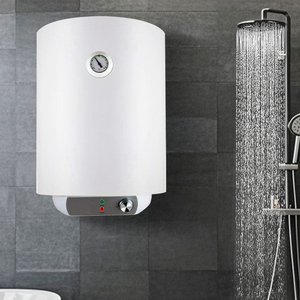 <span class=keywords><strong>Chauffe</strong></span>-<span class=keywords><strong>eau</strong></span> électrique vertical domestique <span class=keywords><strong>50L</strong></span>, réservoir interne en acier inoxydable, montage mural en plastique, classe énergétique transfrontalière - Product Image 4