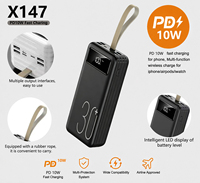 Batterie externe magnétique ultra-légère et fine B2B OEM/ODM en gros 10000mAh 15W 20W PD à charge rapide avec LED et logo personnalisé