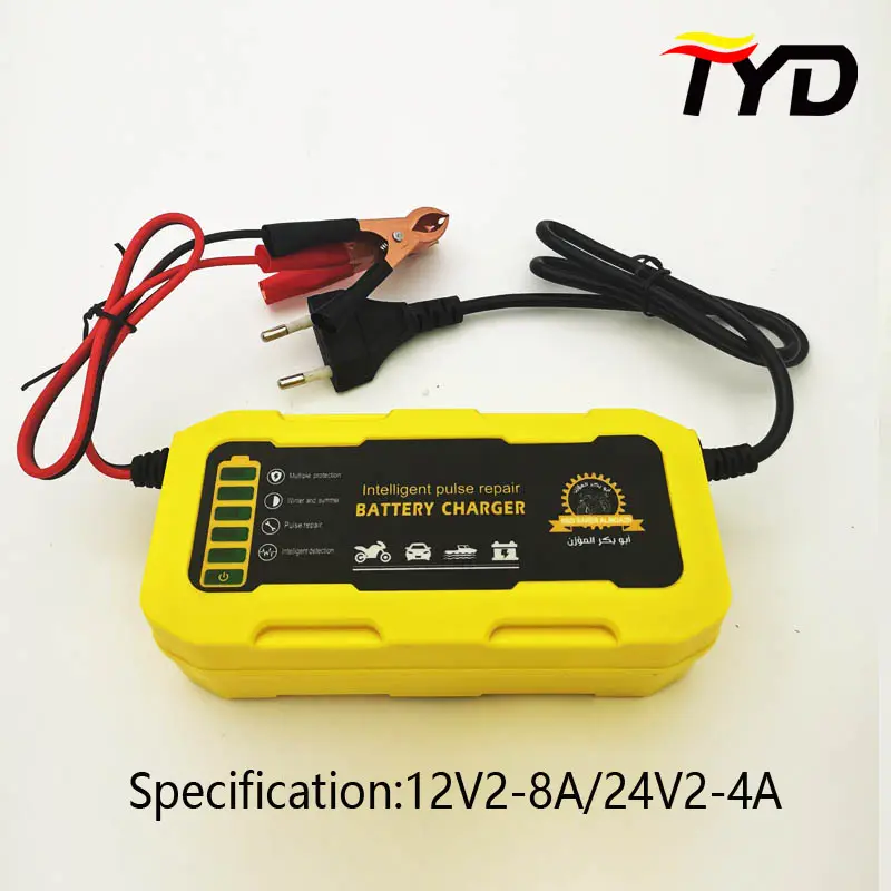 12v6a intelligent pulse repair lead-acid battery charger 12v automatic battery charger car battery charger"