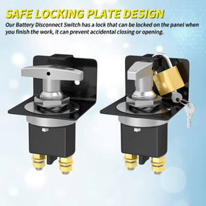 قطع بطارية سيارة أوتوماتيكية 2-دبوس وإيقاف على مفتاح من من من من خلال القفل ولوحة - Product Image 4