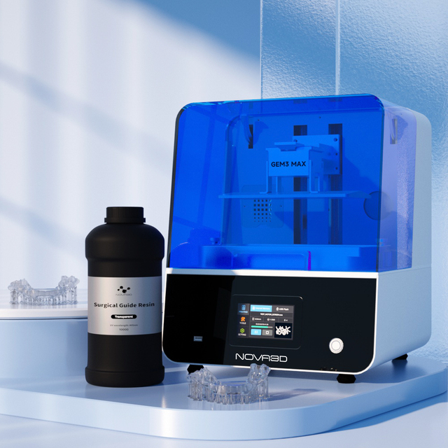 For Nova3D GEM3 Max Dental 3D Printer High-Speed Bulk LCD/DLP Resin Printer for Dental Office and Lab for DIY