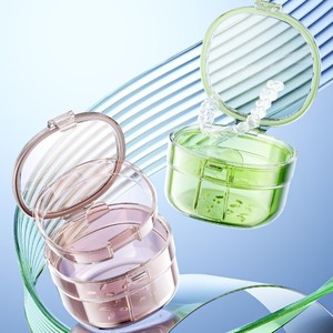 Boîte de rangement pour appareils dentaires Hy-0407, 100 ml, avec compartiments, étui de protection orthodontique portable pour personnes âgées - Product Image 2