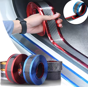 واقي عتبة الباب العالمي من ألياف الكربون TMST Y0115 مضاد للخدوش مع ملصق حماية للسيارات - Product Image 1
