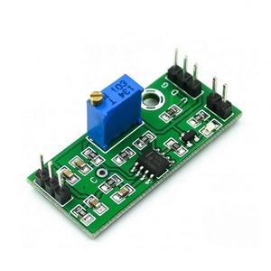 Módulo comparador de voltaje LM393 3.5-24V, control de comparador analógico de salida de alto nivel con indicador LED - Product Image 1