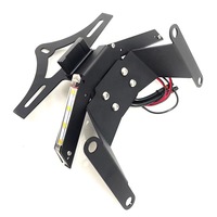 Adecuado para la modificación de motocicleta CB650R CBR650R con soporte de placa de matrícula de señal de giro y accesorios de soporte de placa corta