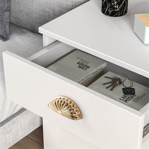 Tirador y pomo semicircular de bronce hueco ovalado moderno para gabinete de baño American Shell, paso de 76 mm - Product Image 3
