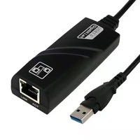 Adaptador USB 3.0 Gigabit Ethernet, Adaptador de Red LAN RJ45 de 1000Mbps, Convertidor sin Controladores para Laptop PC Windows Mac