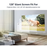 Dernier projecteur portable Hotack L013 LED 2G RAM objectif manuel pour les mini projecteurs de cinéma intelligent et de cinéma maison d'affaires