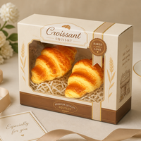 Mini-croissant réaliste en PU pour jouet anti-stress à montée ultra-lente, mignon et ergonomique