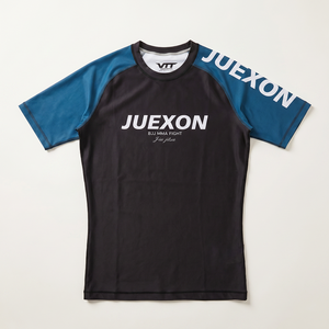 เสื้อรัดกล้ามเนื้อ BJJ แบบมืออาชีพ ทรงสวยทันสมัย สีทูโทน ยืดหยุ่นได้ ระบายอากาศดี มีโลโก้ด้านหน้า เหมาะสำหรับฝึกซ้อม MMA สำหรับผู้ชาย ฝึกซ้อมยิวยิตสู - Product Image 2