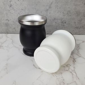 Venta caliente 8Oz Argentina <span class=keywords><strong>Mate</strong></span> 18/8 Acero inoxidable Doble pared <span class=keywords><strong>Mate</strong></span> Cup - Product Image 5