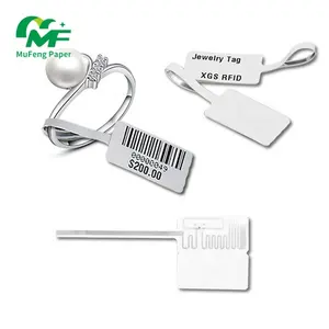 Kunden spezifisches privates Logo 25*15mm Halskette Ring Brille Schmuck Preis schild Aufkleber Etikett für Qr-Code Barcode-Druck
