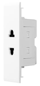 Enchufe Europeo Americano FUTINA Estándar Italiano de 24 mm y 15 A, 2 Pines, 1 Salida, Material Ignífugo de <span class=keywords><strong>PC</strong></span>/Metal, Modelo 110-220 V, 40 000 Ciclos - Product Image 4