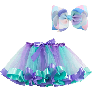 Jupes tutu arc-en-ciel pour filles, vente en gros, jupes tutu de fête d'anniversaire pour filles arc-en-ciel de haute qualité, jupes confortables pour filles à la mode - Product Image 5