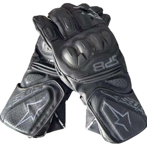 Gants de course de moto en <span class=keywords><strong>cuir</strong></span> longs et tactiles, gants de motocross, gants de conduite tout-terrain, résistants aux chutes, antidérapants - Product Image 3