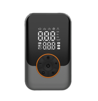 Compresseur d'air rechargeable Gonfleur de pneu Pompe à air portable avec batterie 4000mAh Écran numérique et batterie externe d'urgence à LED PR