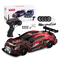 Auto RC de Alto Rendimiento para Derrapes, Escala 1/16, 4WD, 2.4GHz, 18KM/H, con Luz y Spray, Recargable por USB, para Niños y Adultos