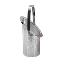 Panier filtrant perforé à dessus incliné de conception spéciale, en acier inoxydable, avec maille carrée en nylon pour filtre de panier