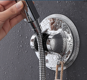 Offre Spéciale : Ensemble <span class=keywords><strong>Douche</strong></span> Pluie et Douchette à Main Ultra-Luxe en Laiton 9 pouces avec Robinets Électriques, Finition Polie - Product Image 4